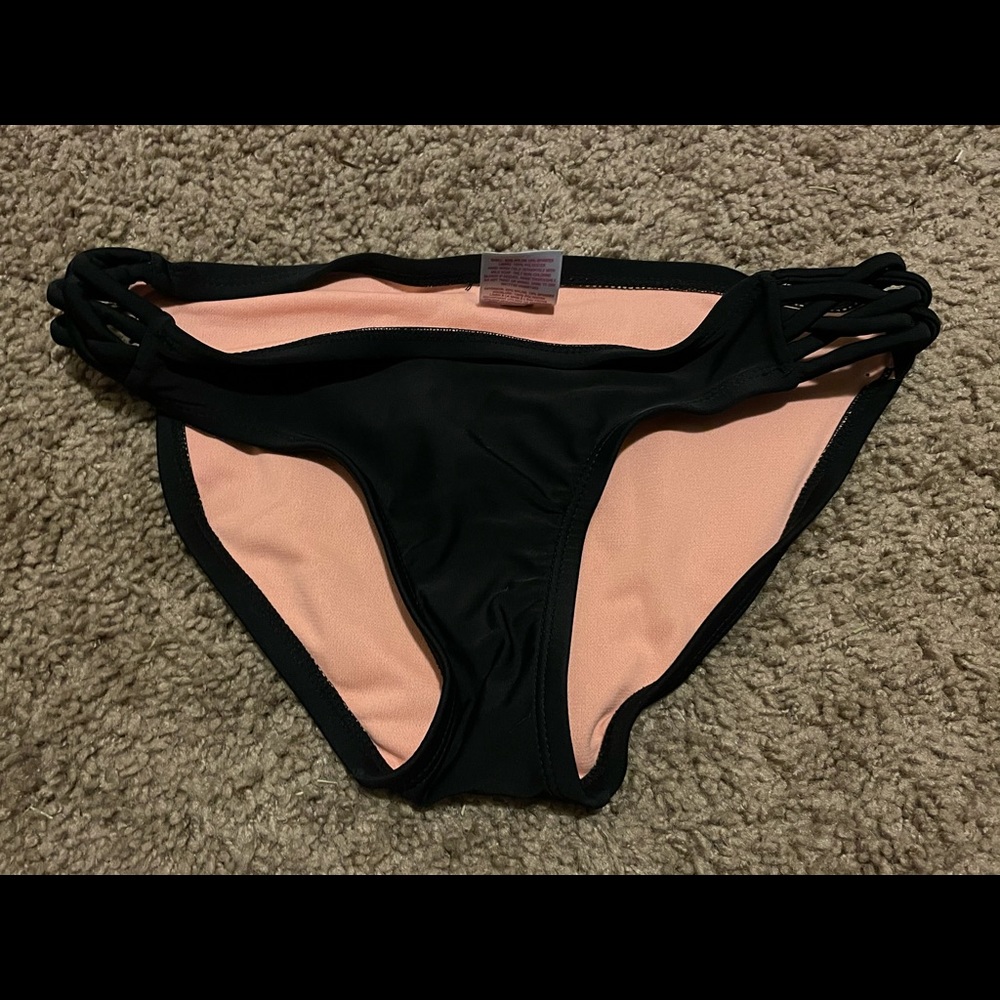 (2/$10) Black Bikini Cheeky Swimsuit Bottom
